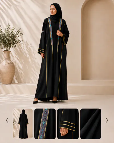 ROYAL BISHT BLUE ABAYA